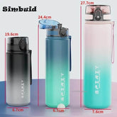 1 Liter Large Capacity Sports Water Bottle Leak Proof Colorful Plastic Cup Drinking Outdoor Travel Portable Gym Fitness Jugs - Nuprozone